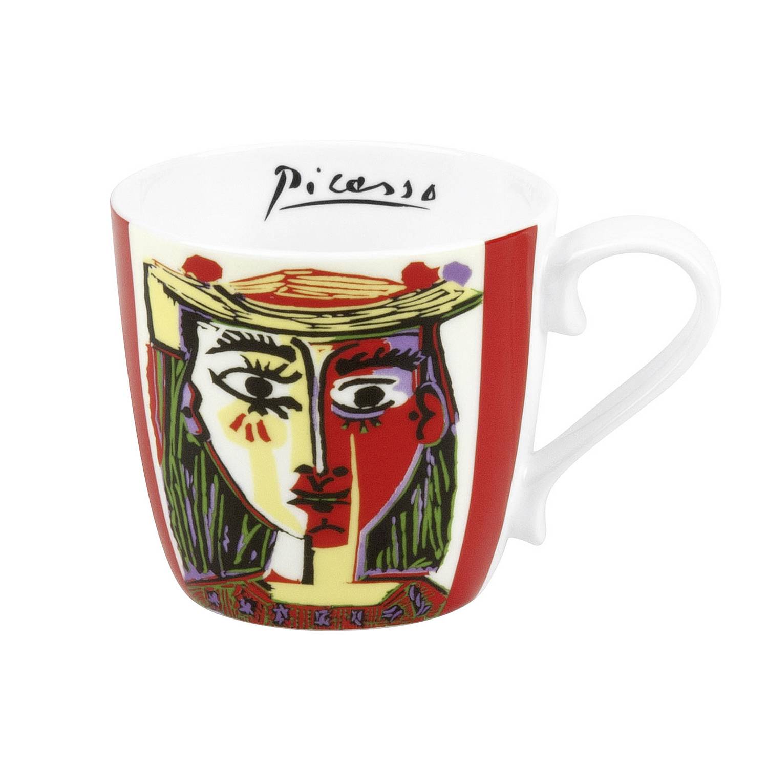 Könitz Kaffeebecher Picasso Femme Au Chapeau 450ml, bunt