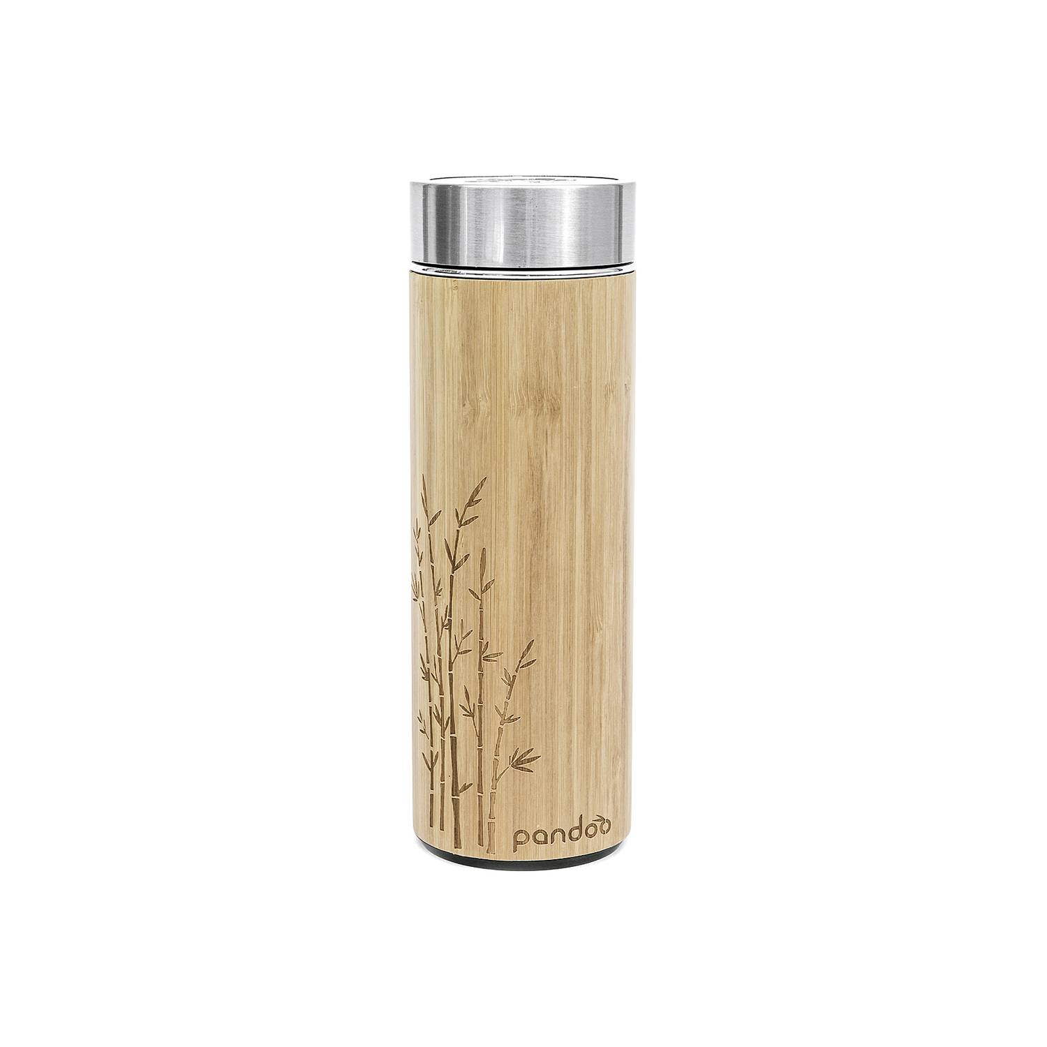 pandoo Bambus Thermobecher 480ml H24,5cm Ø7cm, natur