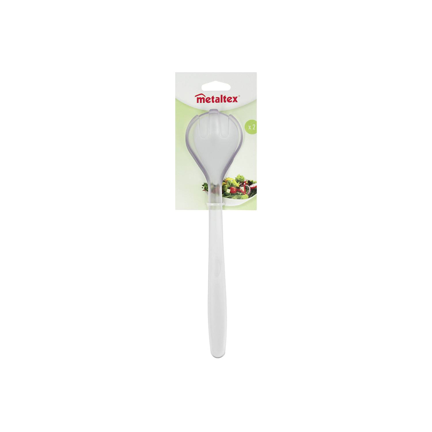 Metaltex Salatbesteck Acryl 28cm, klar