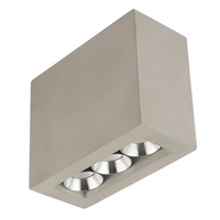Deckenlampe Deckenspot 3 flammig LED Strahler Wohnzimmerleuchte Flurlampe Beton grau 6,6 Watt 440 Lumen 3000 Kelvin warmweiß, LxBxH 12,2x5,6x10 cm Deckenlampe Deckenspot 3 flammig LED Strahler Wohnzimmerleuchte Flurlampe Beton grau 6,6 Watt 440 Lumen 3000 Kelvin warmweiß, LxBxH 12,2x5,6x10 cm