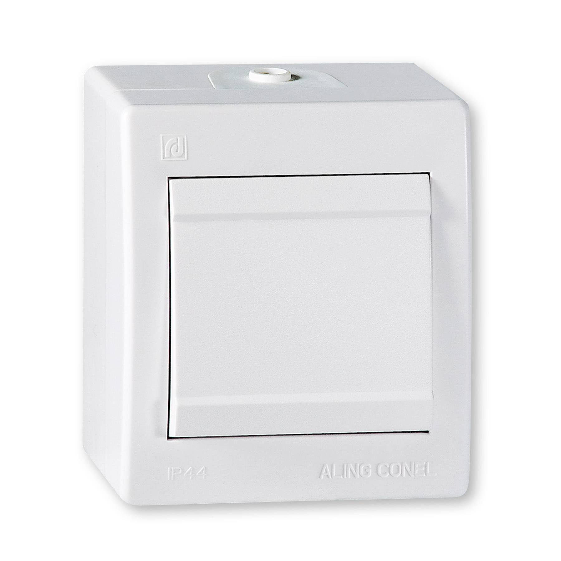 ALING-CONEL Aufputz Kreuzschalter (Wippschalter) 10AX/250V~ / IP 44 - Weiß