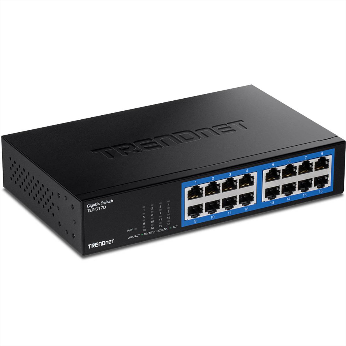 TRENDnet TEG-S17D, 16-Port Gigabit-Desktop-Switch