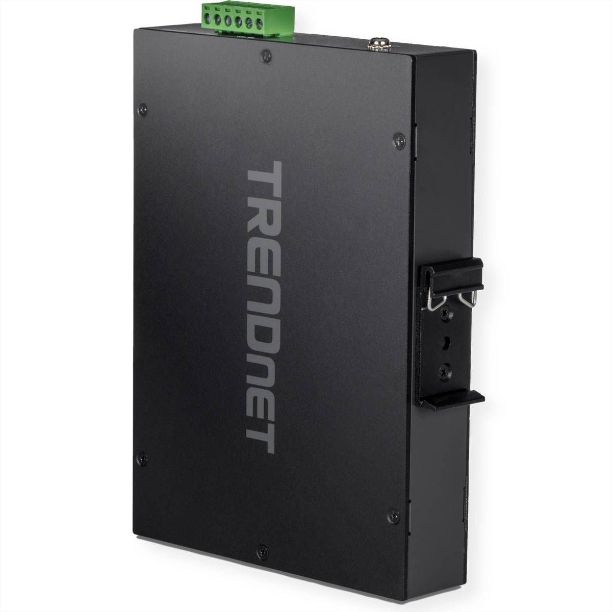 TRENDnet TI-PGM541 5 Port Rail Switch Industrial Gigabit PoE+, schwarz
