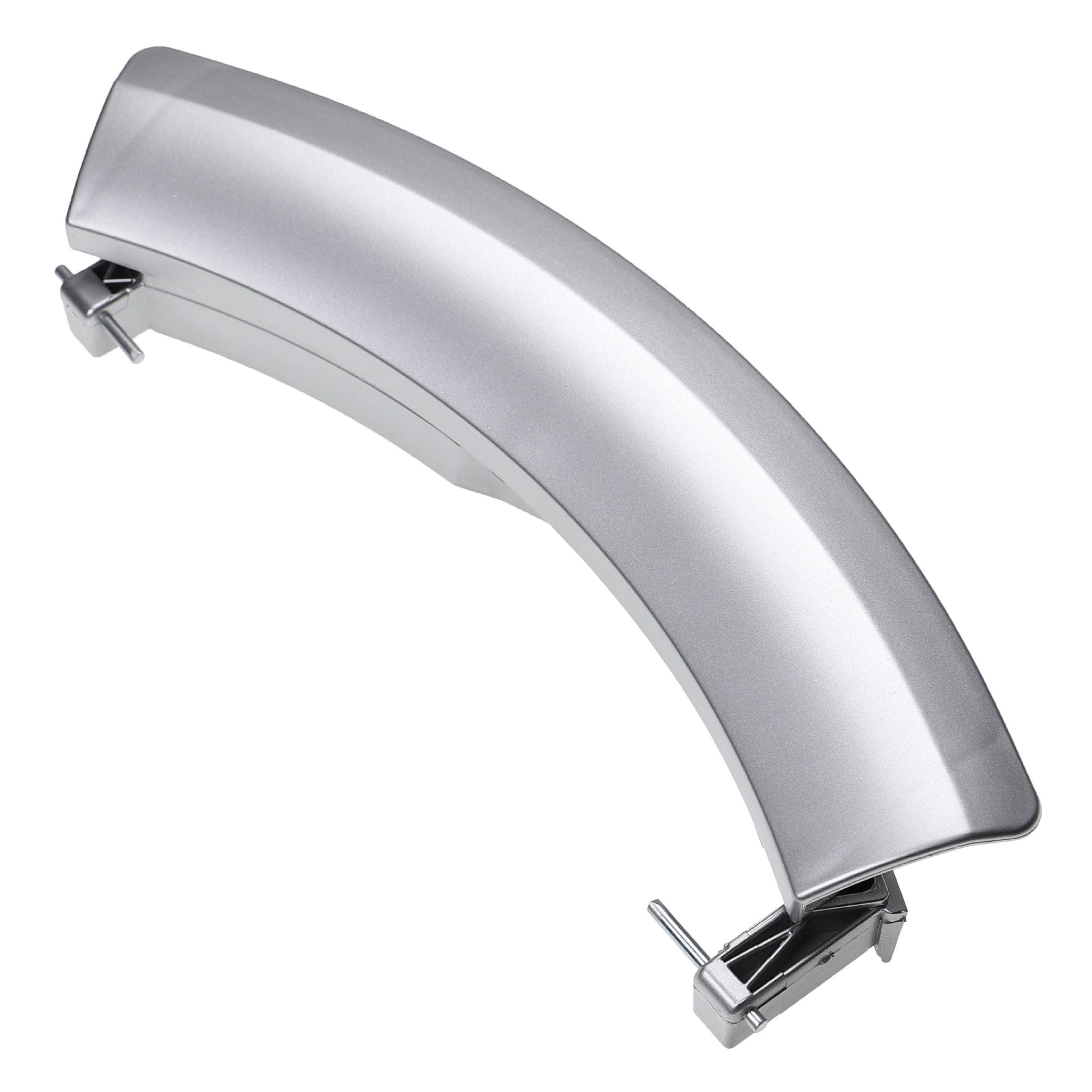 vhbw Türgriff kompatibel mit Siemens Siwamat XLS 1442 WXLS1442EE Waschmaschine Kunststoff Silber