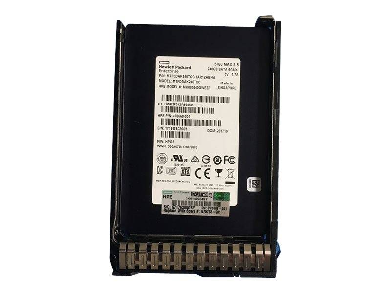 HPE Mixed Use - SSD - 240 GB - Hot-Swap - 2.5"" SFF (6.4 cm SFF)