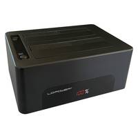LC-POWER - LC Power LC-DOCK-U3-V - HDD-Dockingstation mit Netzanzeige, Ein/Aus-Schalter Schächte: 1 - 2,5"" / 3,5""