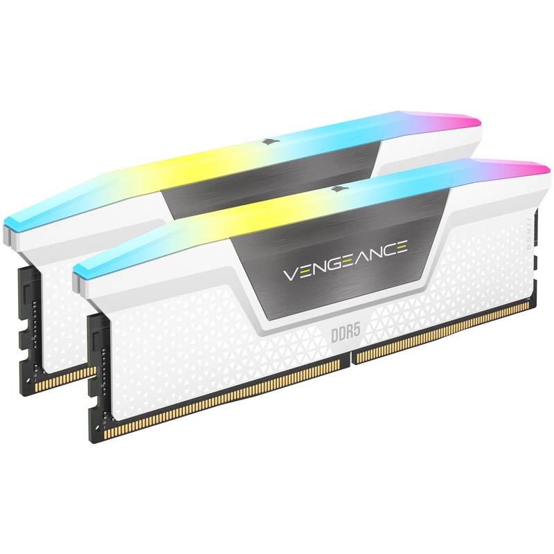 DIMM 32 GB DDR5-6200 2x 16 GB Dual Kit weiß CMH32GX5M2B6200C36W Vengeance RGB INTEL XMP