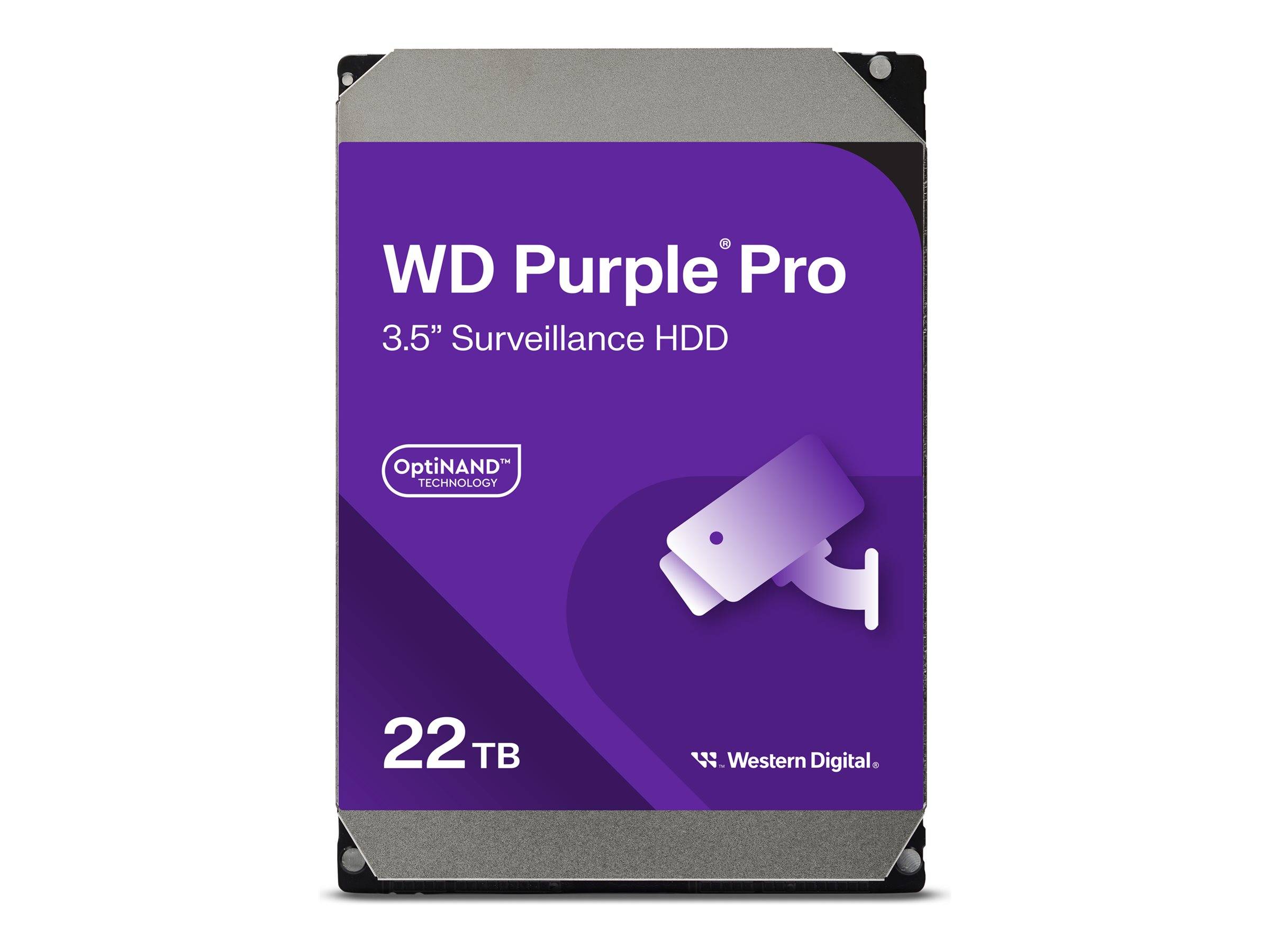 Produktverpackung für Western Digital WD Purple Pro 22TB 3,5