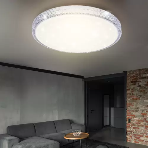 Deckenleuchte Wohnzimmerleuchte CCT Lampe Sternenhimmel-Optik Designleuchte Leuchte D 60 cm Deckenleuchte Wohnzimmerleuchte CCT Lampe Sternenhimmel-Optik Designleuchte Leuchte D 60 cm