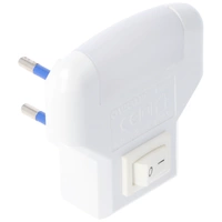 Velamp TWILIGHT, LED-Nachtlicht mit ON/OFF-Schalter, vertikale Buchse, Orientierungslicht mit 2 LEDs Velamp TWILIGHT, LED-Nachtlicht mit ON/OFF-Schalter, vertikale Buchse, Orientierungslicht mit 2 LEDs