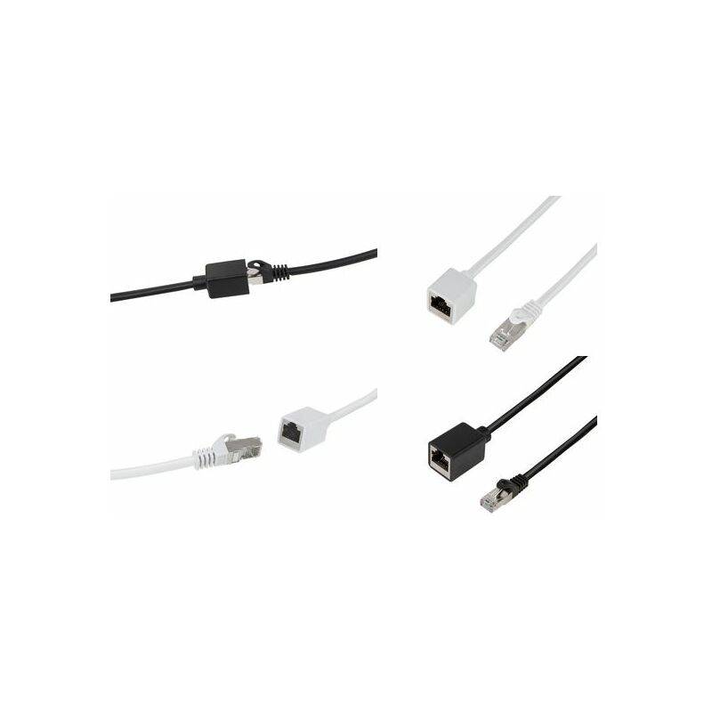 LogiLink Patchkabelverlängerung Premium, Kat.6A, 1,0 m, weiß