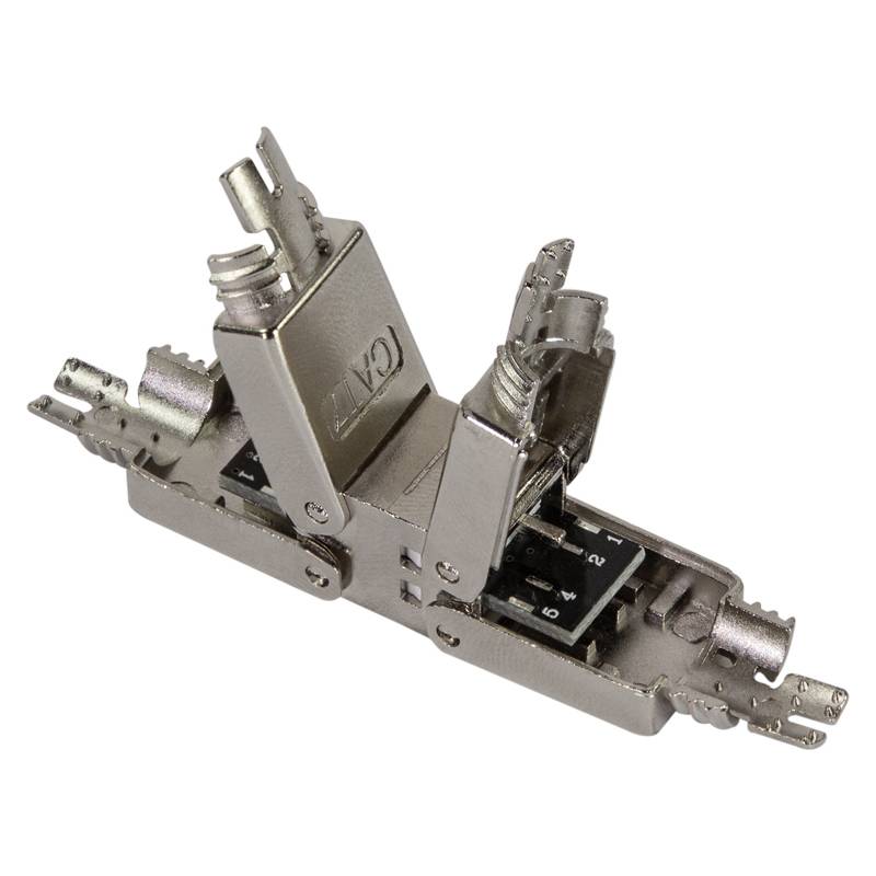 LogiLink Netzwerkanschluss - RJ-45 zu RJ-45 - 7.3 cm - abgeschirmt - CAT 7