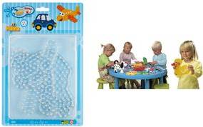 Hama Stiftplatten ''Auto, Flugzeug'', im Blister für Bügelperlen maxi