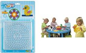 Hama Stiftplatten ''großes Quadrat, großer Kreis'', im Blister für Bügelperlen maxi