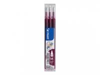 PILOT PEN Pilot FriXion Ball - Rot - 0,7 mm - 0,35 mm - Set of 3 refills - Wine