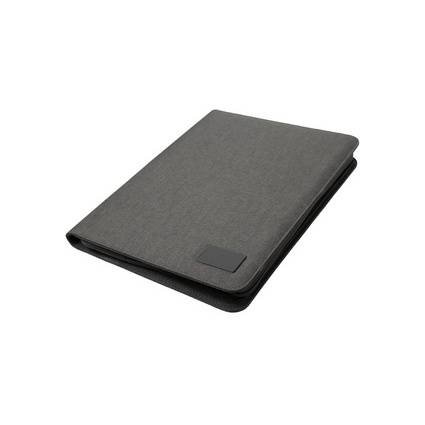 Alassio Schreibmappe RPET, A4, recyceltes PET, anthrazit