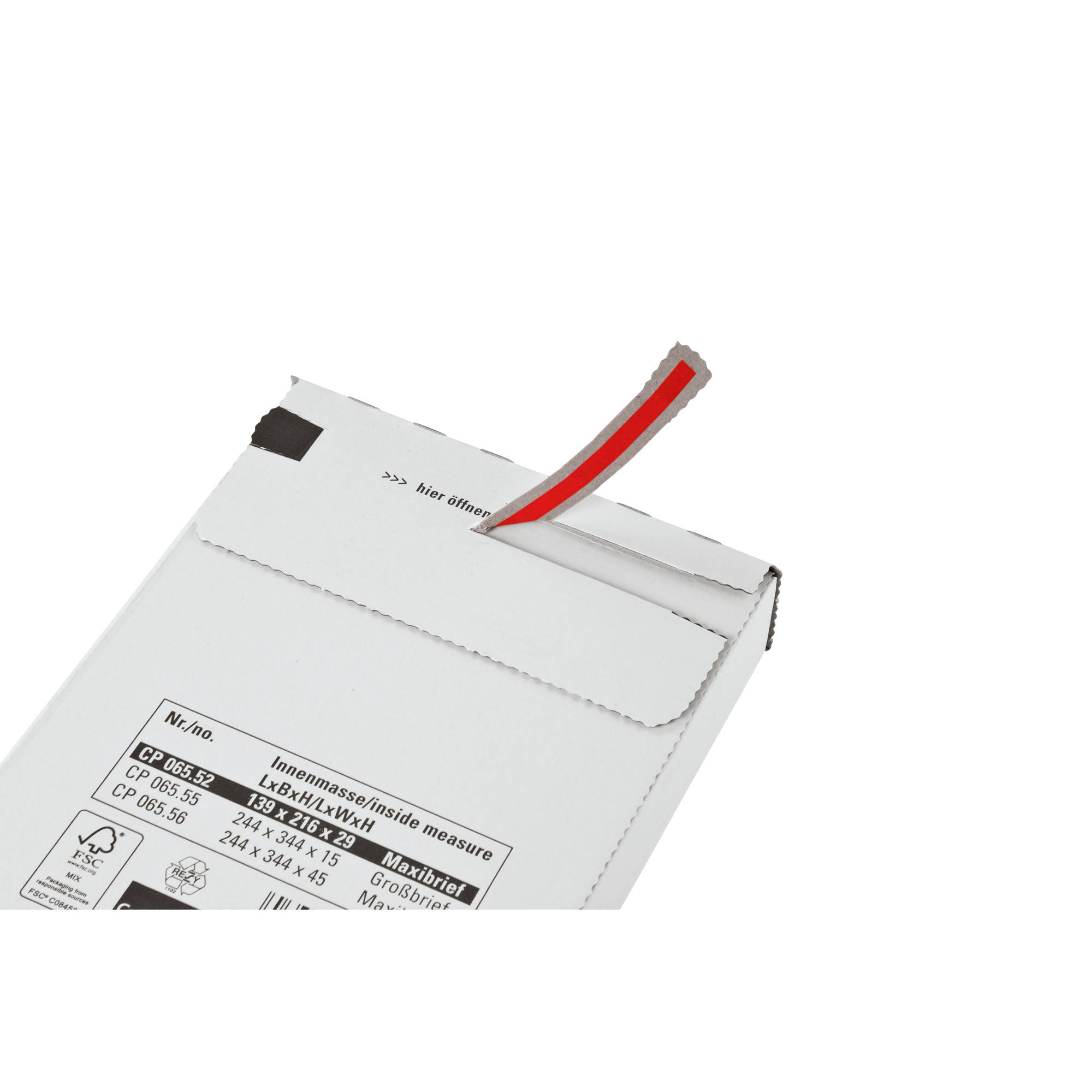 ColomPac Faltkarton CP 065.59 24,4x34,4x2,8cm sk weiß