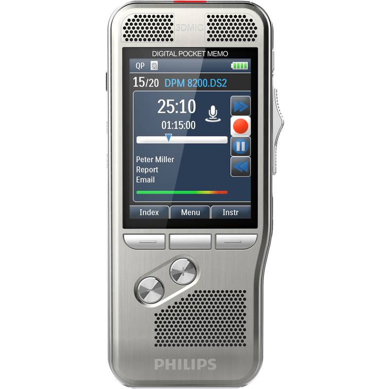 PHILIPS Diktiergerät Digital Pocket Memo DPM8100