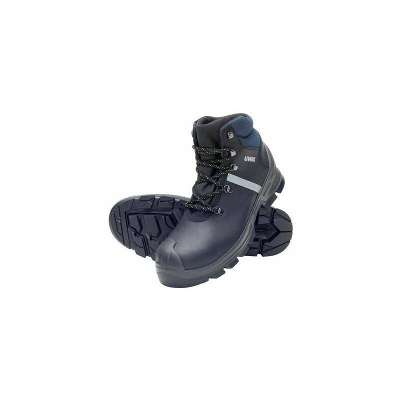 uvex 2 construction Schnürstiefel S3, schwarz/blau, Gr. 48