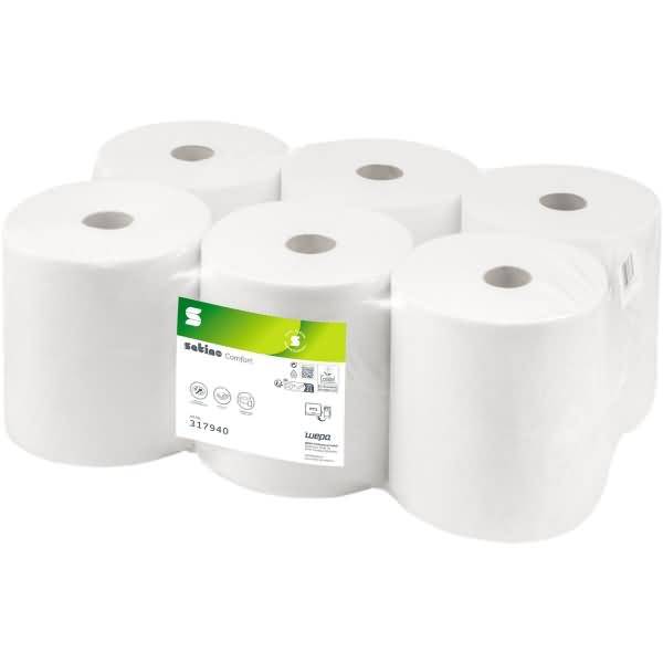 Handtuchrolle 317940 20,5cmx150m 2-lagig hochweiß 6 Rollen