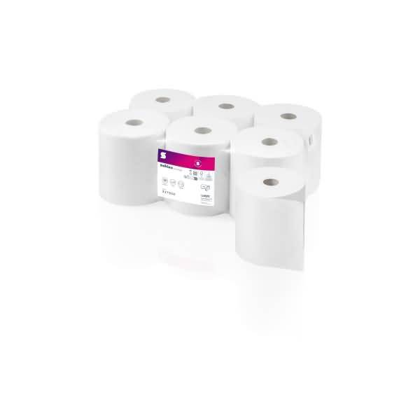 Papierhandtuchrolle Prestige 317950 3-lagig 120m weiß 6 Stück