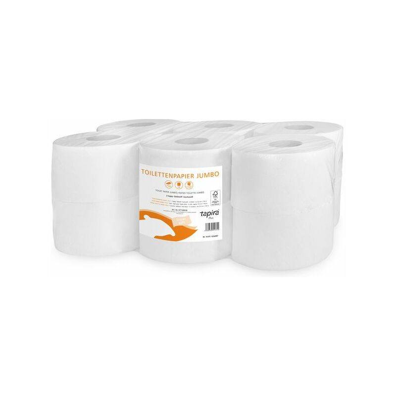 Tapira Großrollen-Toilettenpapier Plus, 2-lagig, 360 m