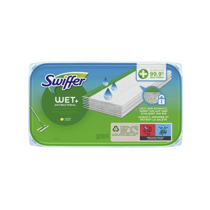 Swiffer Wet Wischtücher Antibakteriell Nachfüllpackung, 20er