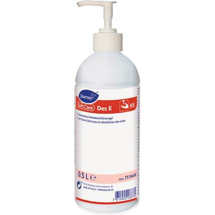 Soft Care Händedesinfektion Des E H5, Pumpflasche, 0,5 Liter