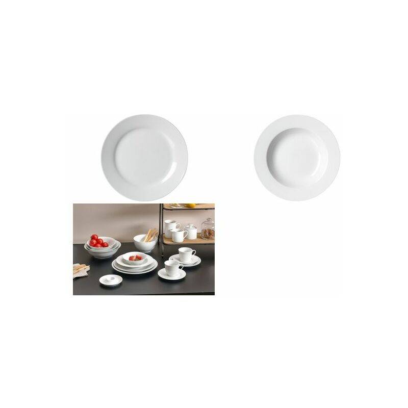 Snap by R & B Speiseteller "BIANCO", aus Porzellan