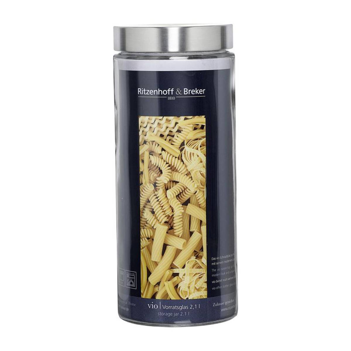 Ritzenhoff und Breker Vio Vorratsglas rund glatt 2100 ml