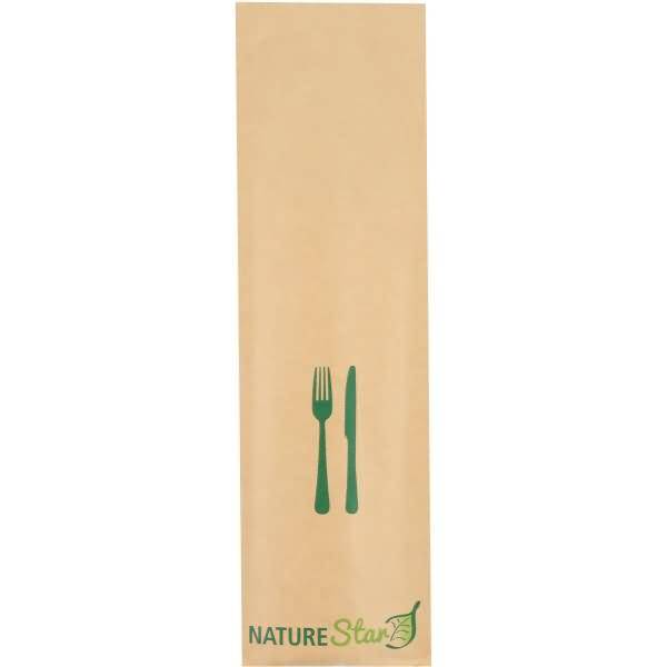 Bestecksets Bio Triple Holz Messer/Gabel + Serviette