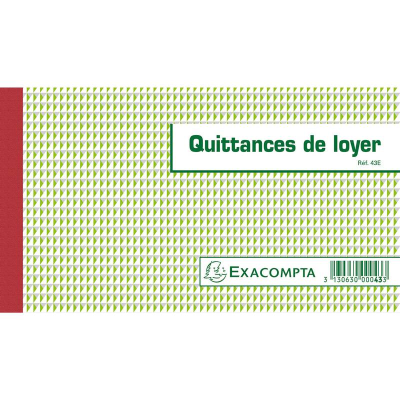 EXACOMPTA Manifold "Quittances de loyer", 125 x 210 mm