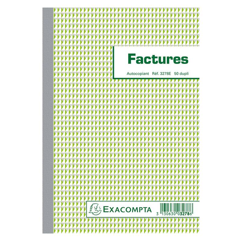 EXACOMPTA Manifold "Factures", 210 x 148 mm, dupli