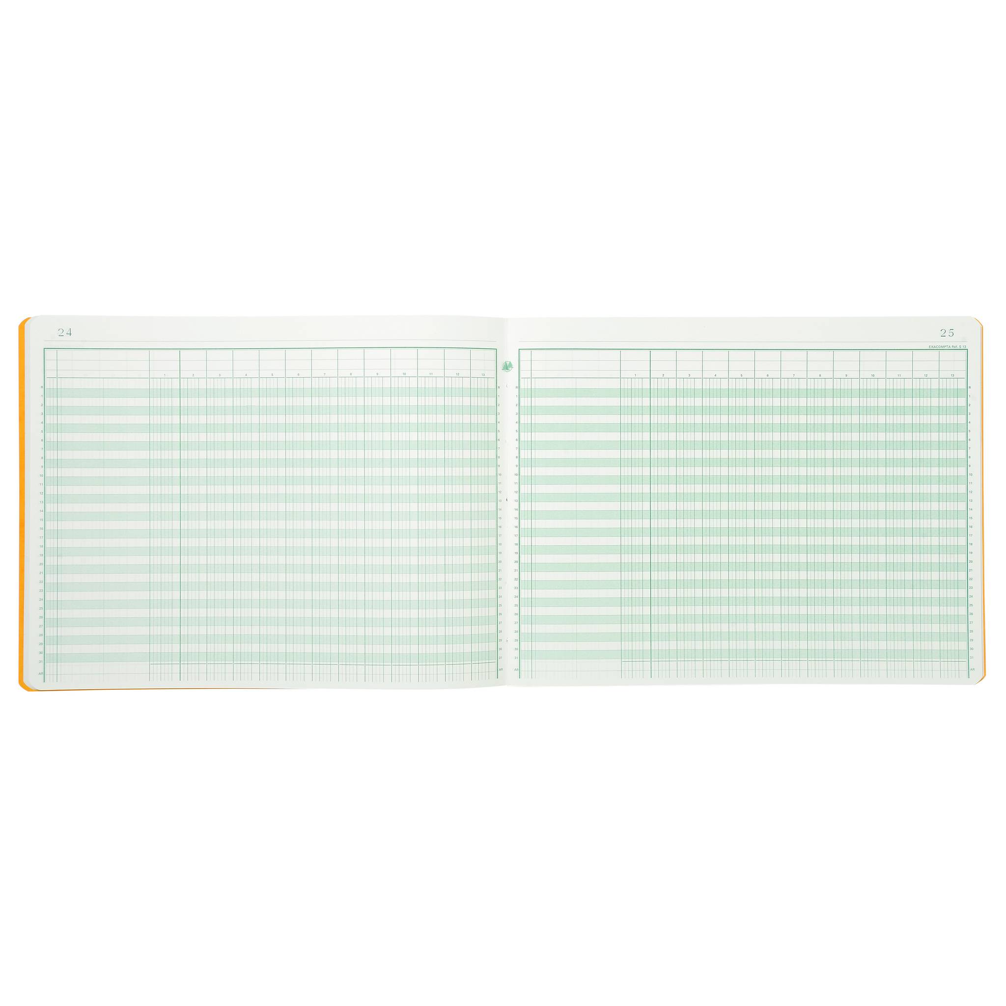 Exacompta Geschäftsbuch 13 Kolonnen 25x32 cm 80S - Farben sortiert - 6130E