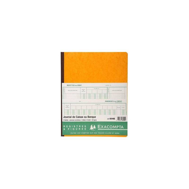 EXACOMPTA Piqûre "Journal de caisse ou banque", 320 x 250 mm