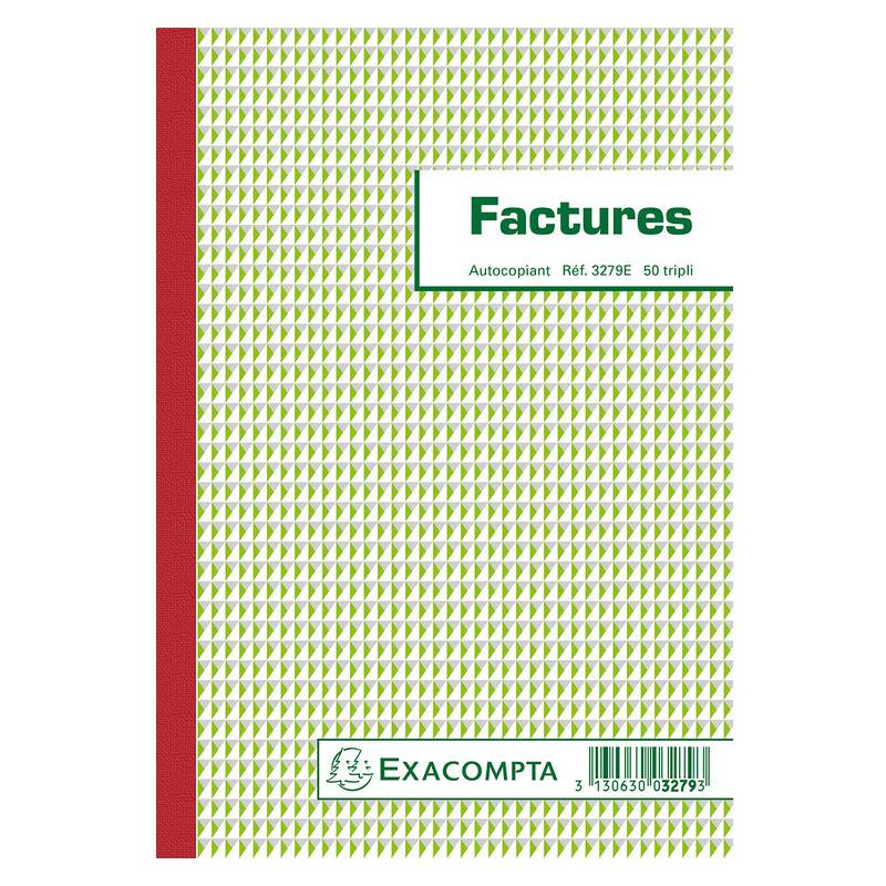 EXACOMPTA Manifold "Factures", 210 x 148 mm, tripli