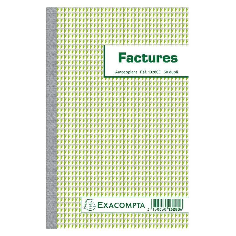 EXACOMPTA Manifold "Factures", 210 x 135 mm, dupli