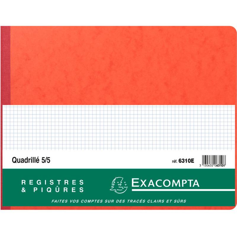 EXACOMPTA Piqûre Quadrillé 5x5, 250 x 320 mm horizontal