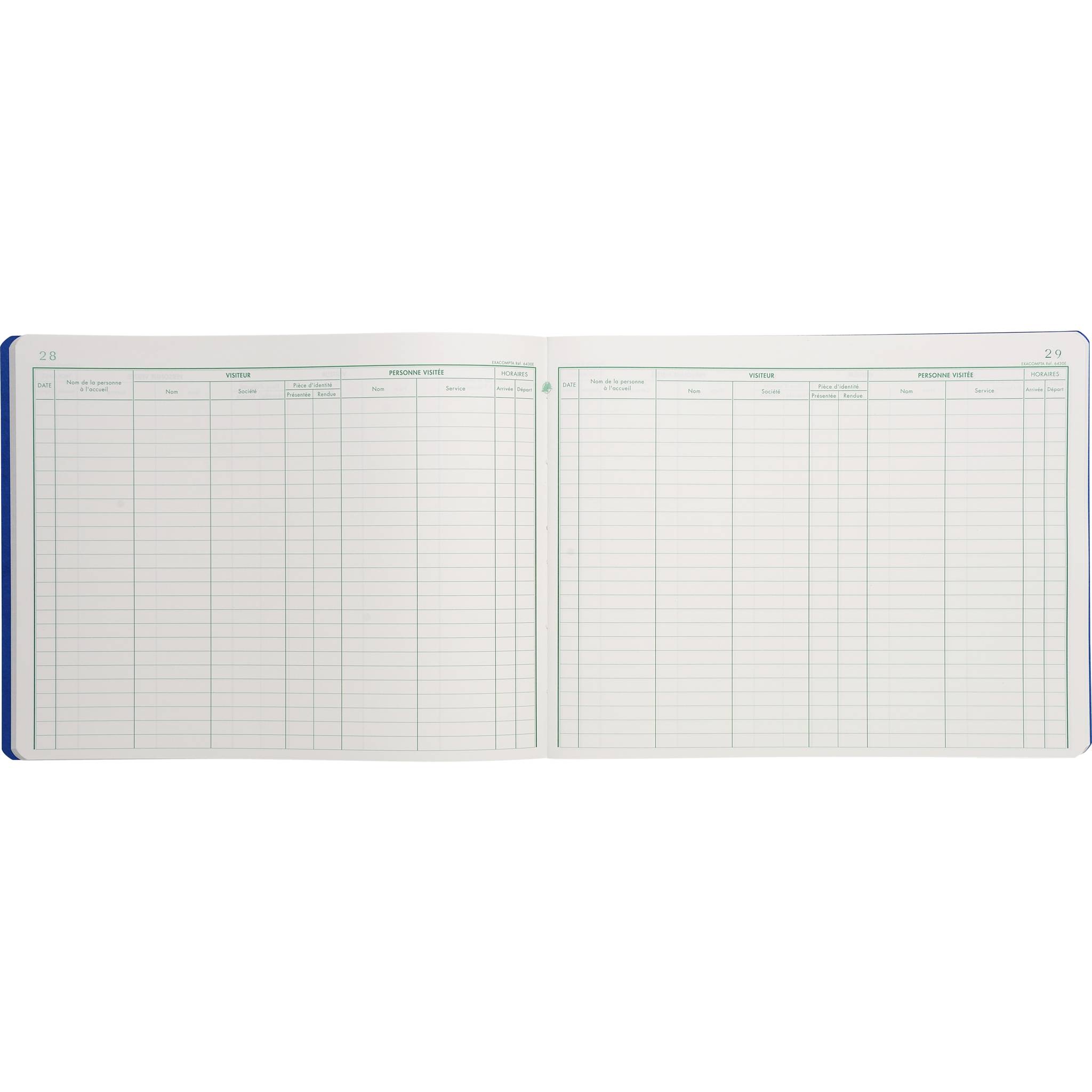 Exacompta Registre des visites 25x32cm 80 pages - Farben sortiert 6430E