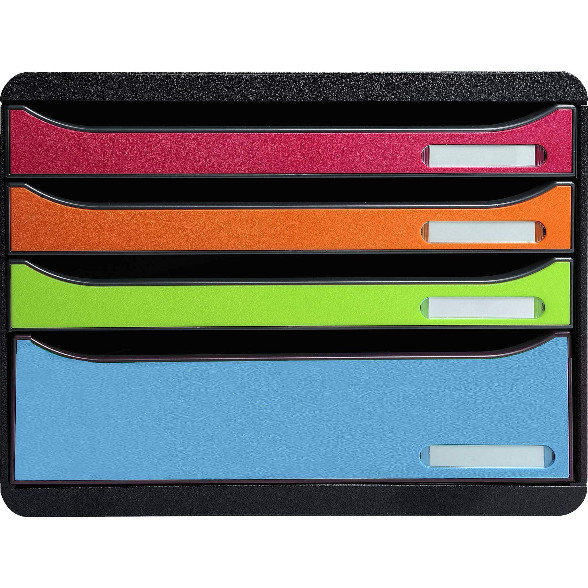 Exacompta Schubladenbox BigBox Plus Horizon Quer 5 Schubladen Regenbogen 315798D