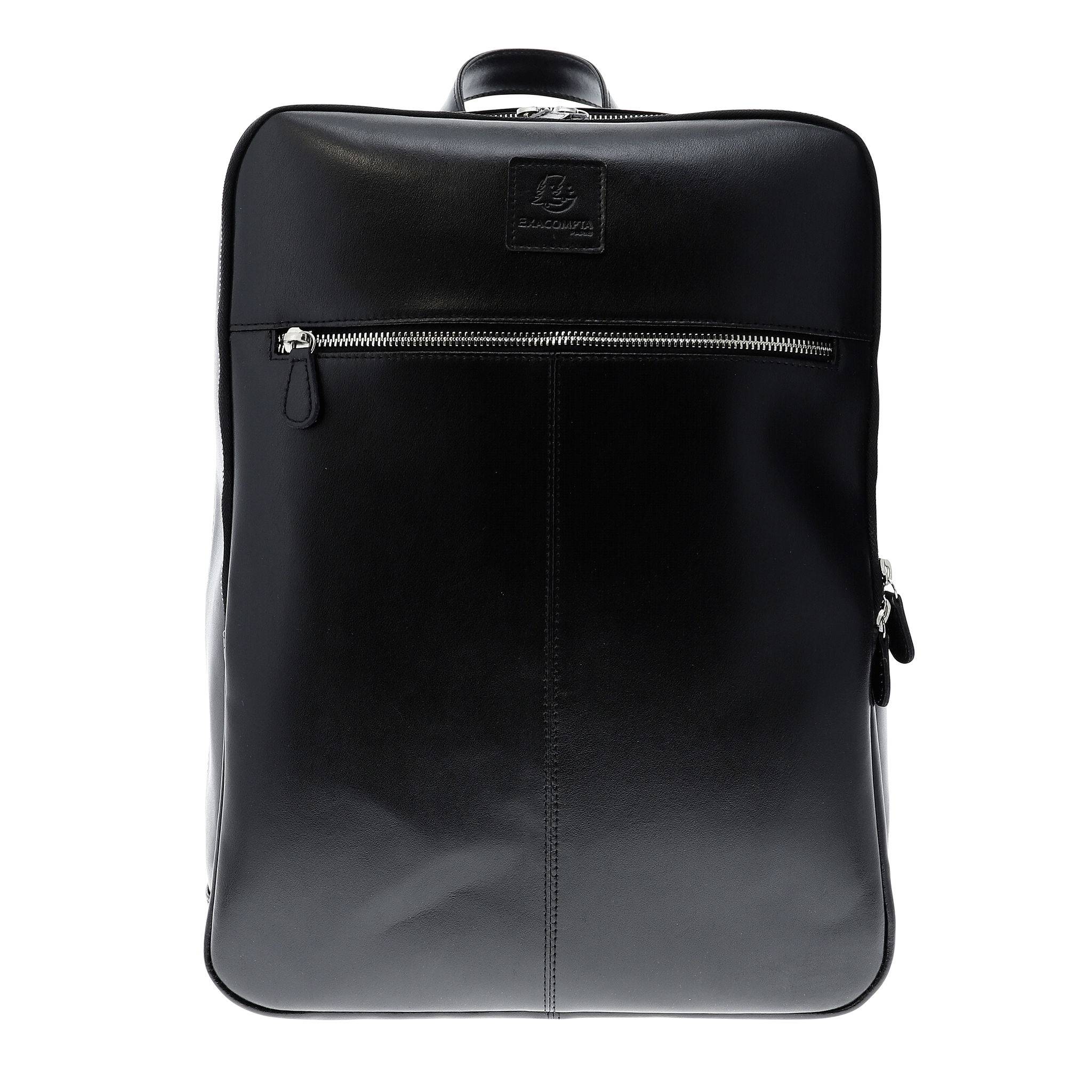 Exacompta Laptoprucksack aus schwarzem Leder, Exactive - Schwarz - 17637E