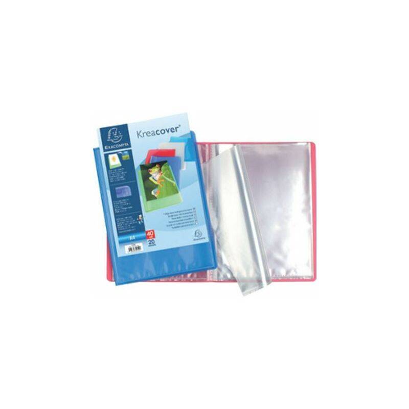 EXACOMPTA Sichtbuch, DIN A4, PP, 40 Hüllen, blau