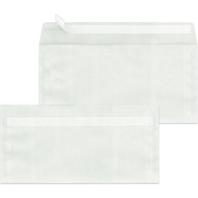 MAILmedia Briefumschläge DIN lang, haftklebend, transparent