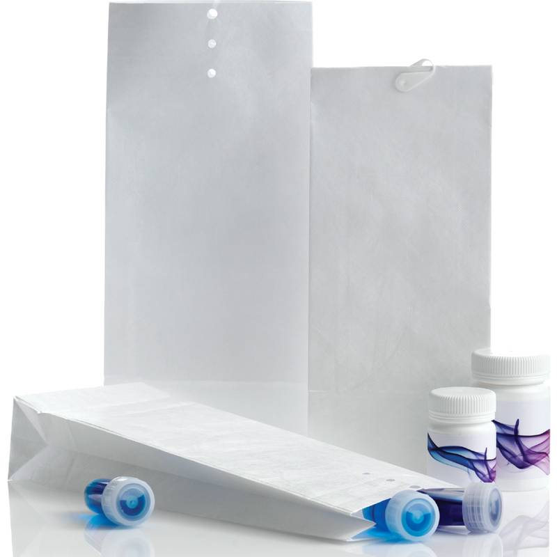 Tyvek Musterbeutel M12, 120 x 50 x 300 mm, gelocht, weiß