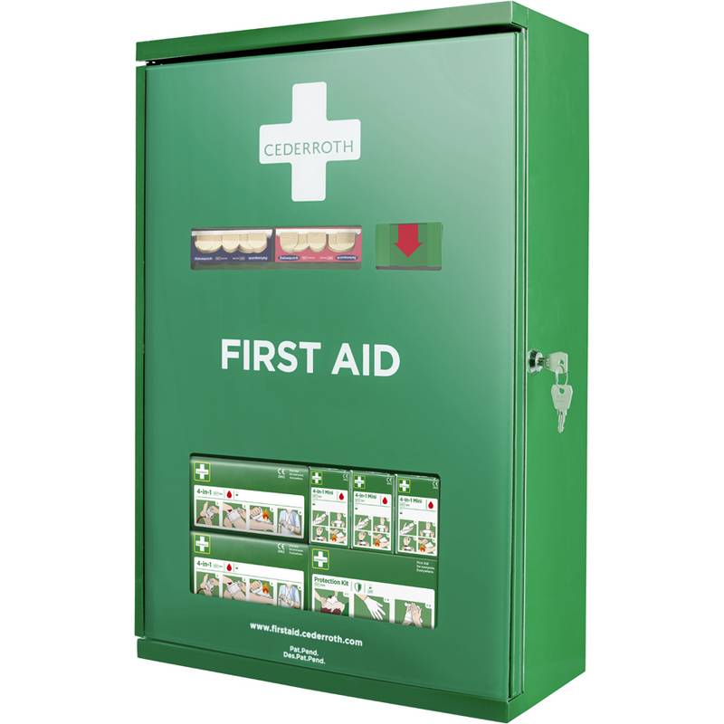 CEDERROTH Erste-Hilfe-Schrank "Double Door", bestückt