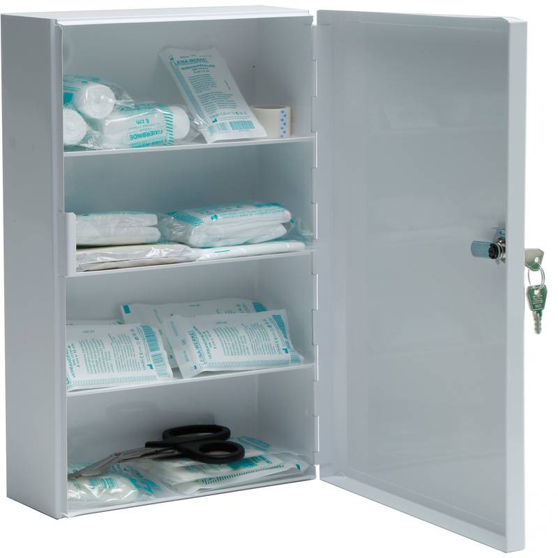 Leina Verbandschrank C, Inhalt DIN 13157, weiß