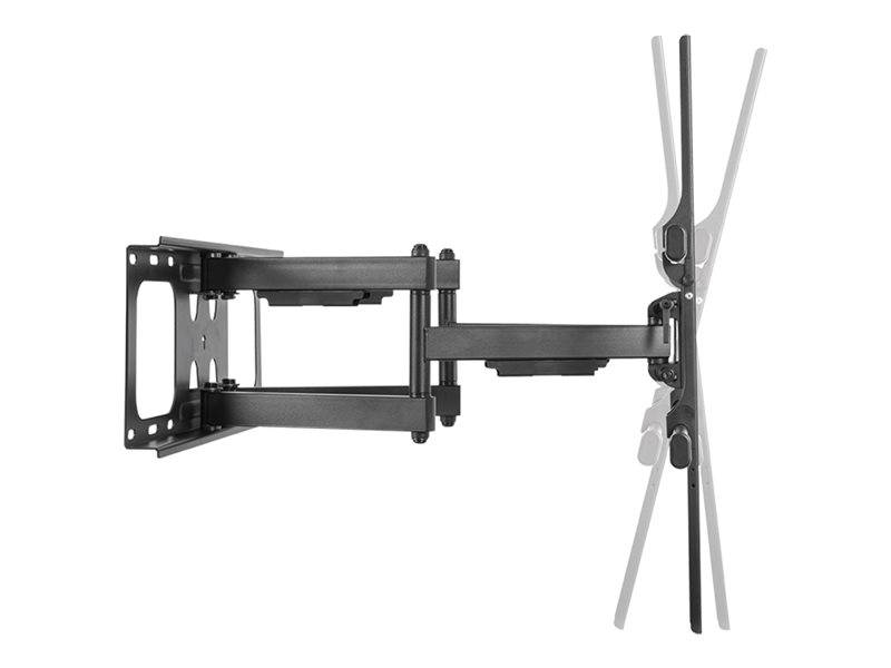 LogiLink - Befestigungskit - für Curved Panel/Flat Panel - schwenkbar, max. 75 kg - Stahl - Schwarz - Bildschirmgröße: 1