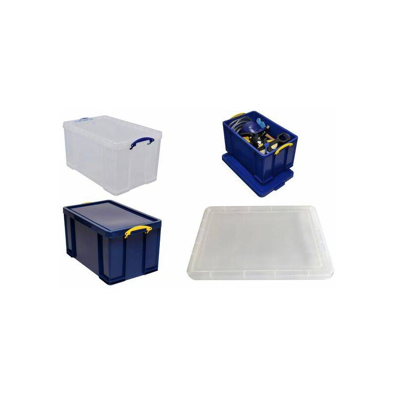 Really Useful Box Aufbewahrungsbox 84 Liter, vollfarbig blau