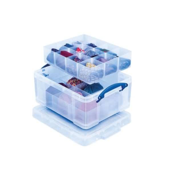 Really Useful Aufbewahrungsbox 21C+2TRAY 21l transparent