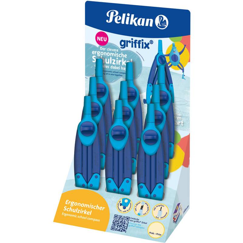 Pelikan griffix Schulzirkel Blau, Thekendisplay